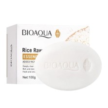 BIOAQUA  Мыло для лица и тела RICE RAW PULP с экстрактом РИСА  100г  (BQY-45279)