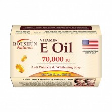 ROUSHUN  Мыло для Лица Vitamin E OIL Омолаживающее, против морщин ВИТАМИН Е в МАСЛЕ  125г  (RS-29896)
